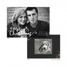 Christmas Digital Photo Cards, Christmas Casual Script Overlay, Take Note Designs